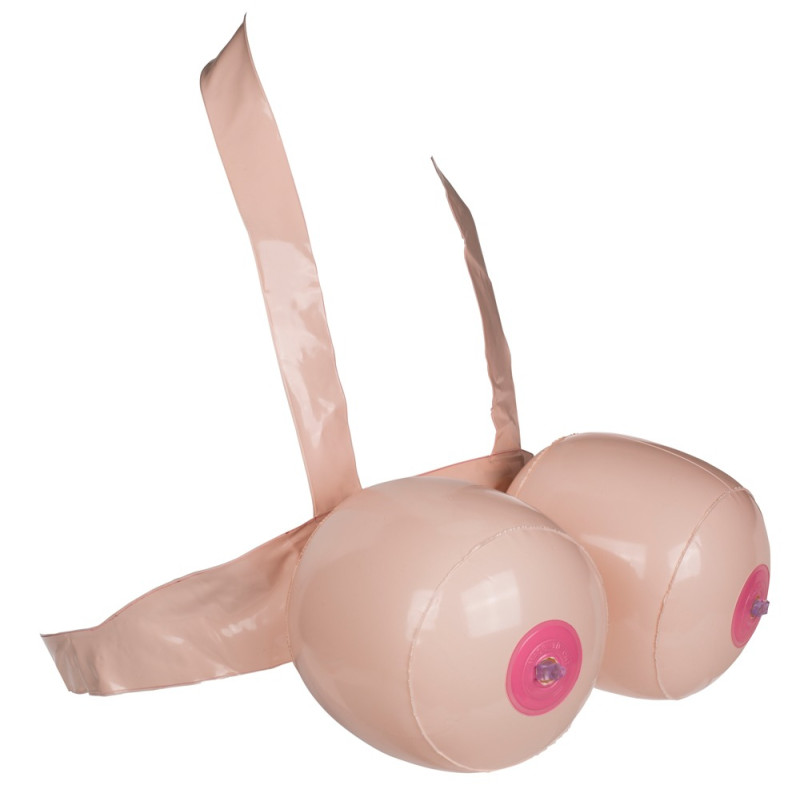 Generique Set de 2 Poitrines Gonflables INFLATABLE BOOBS